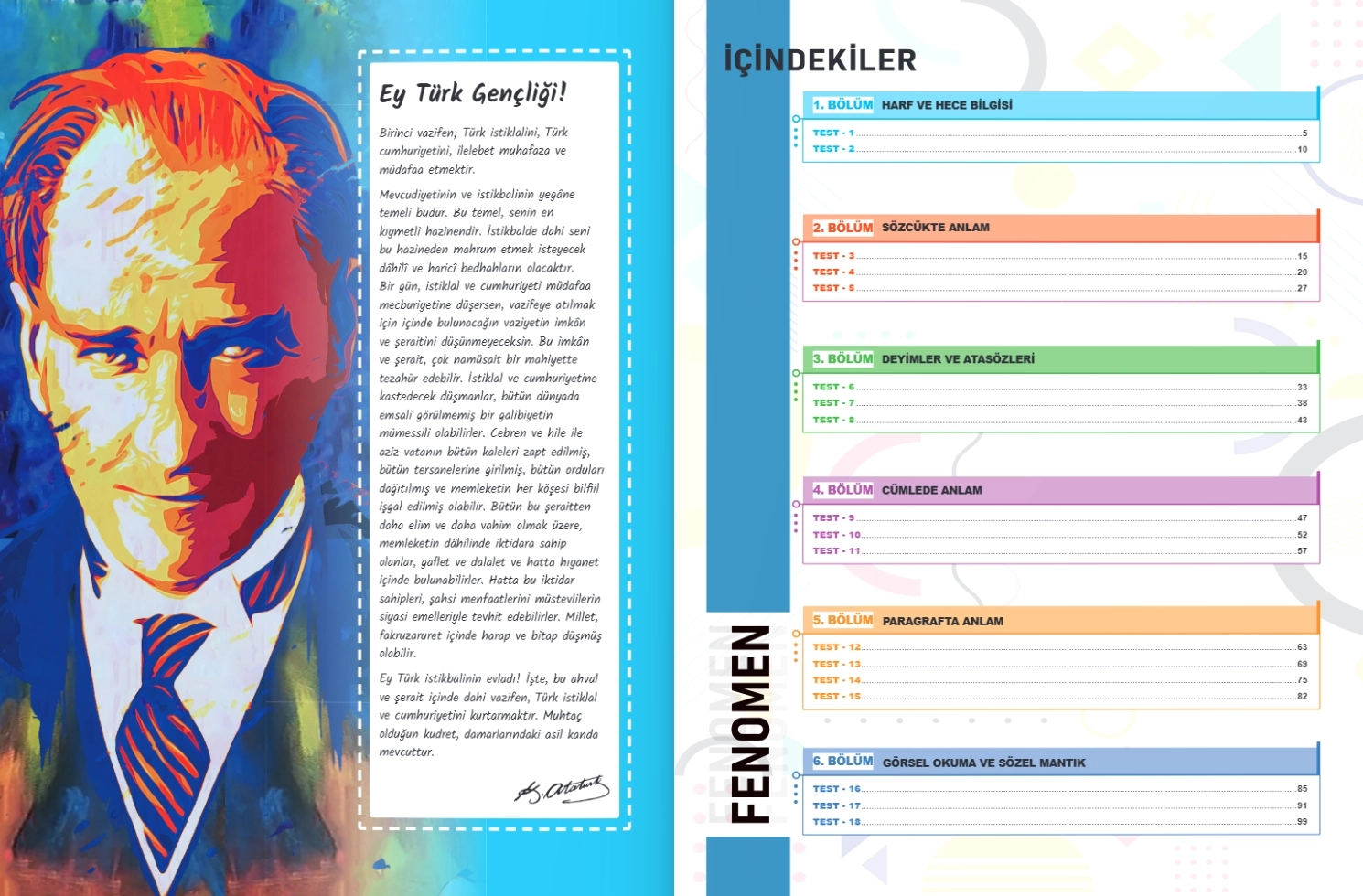 Fenomen 4.Sınıf Türkçe Soru Bankası