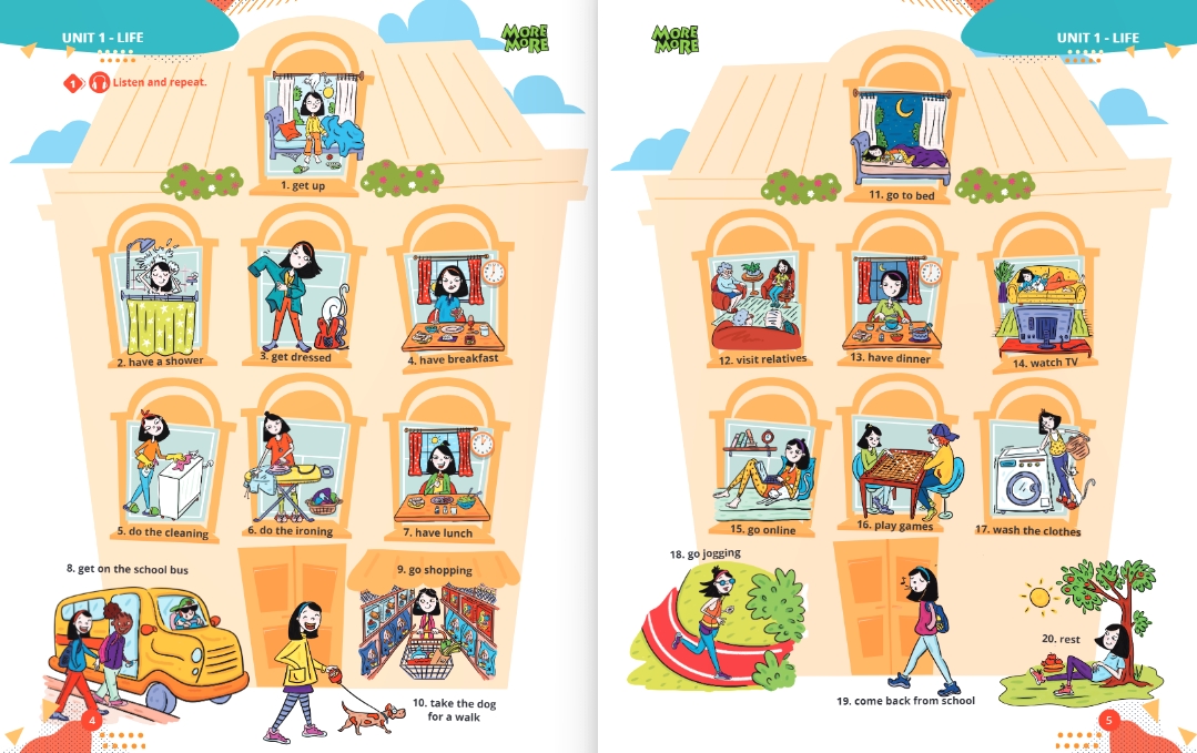 6. Sınıf More & More Wordpower ( Kelime Bankası )