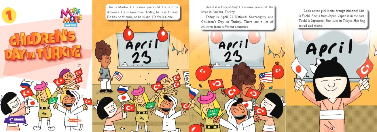 MORE & MORE İLKOKUL 4.SINIF PRACTICE BOOK & WORKBOOK & READERS & CRAFT BOOK  (4 KİTAP)