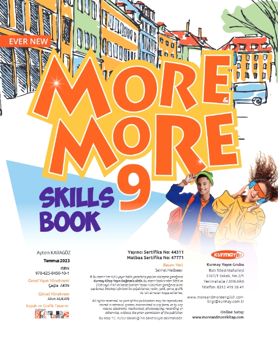 LİSE 9.SINIF MORE & MORE STUDENT’S BOOK & WORKBOOK & SKILLS BOOK (3 KİTAP)