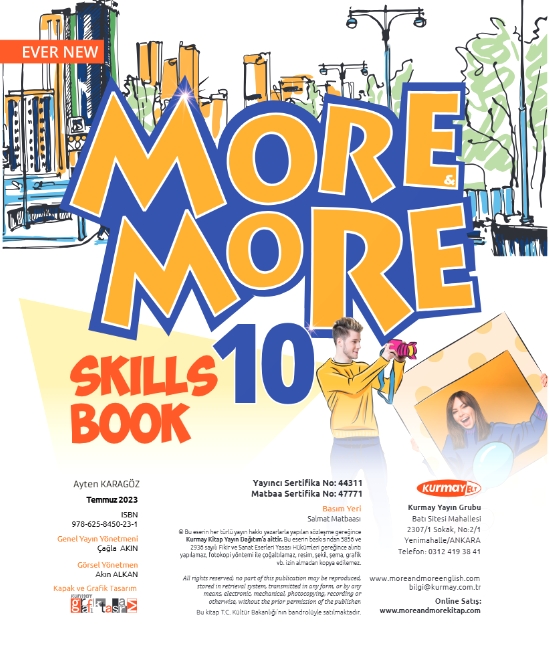 LİSE 10. SINIF MORE & MORE STUDENT’S BOOK & WORKBOOK & SKILLS BOOK (3KİTAP)