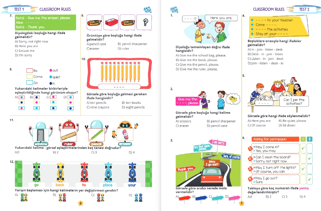 MORE & MORE İLKOKUL 4.SINIF WORKSHEETS & TEST BOOK & SELFIE TEST