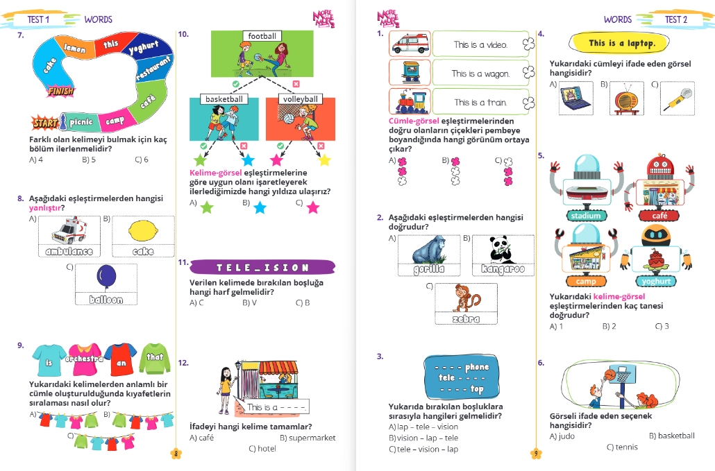 MORE & MORE İLKOKUL 2.SINIF WORKSHEETS & TEST BOOK & SELFIE TEST