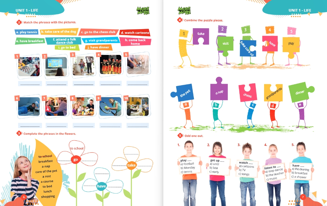 6. Sınıf More & More Wordpower ( Kelime Bankası )
