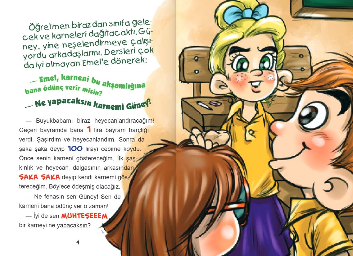 4.SINIF OKUMA KİTABI KARNE ŞAKASI