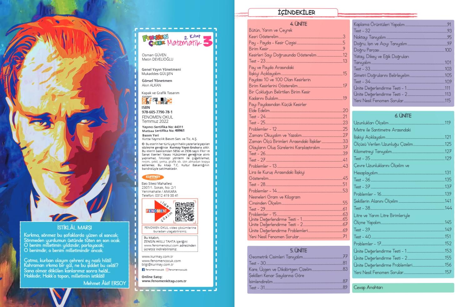 Fenomen Çocuk 3.Sınıf Matematik Seti (2 Kitap)