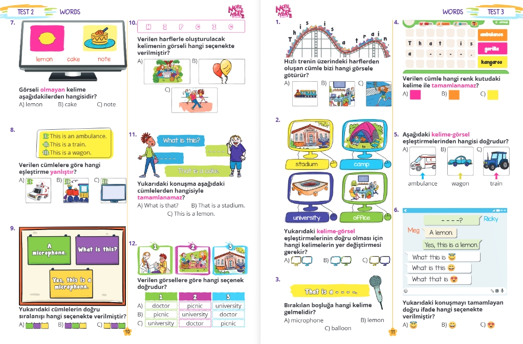 MORE & MORE İLKOKUL 2.SINIF WORKSHEETS & TEST BOOK & SELFIE TEST
