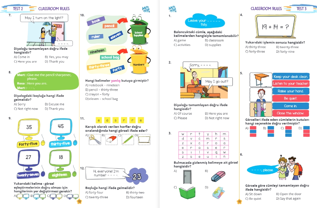 MORE & MORE İLKOKUL 4.SINIF WORKSHEETS & TEST BOOK & SELFIE TEST