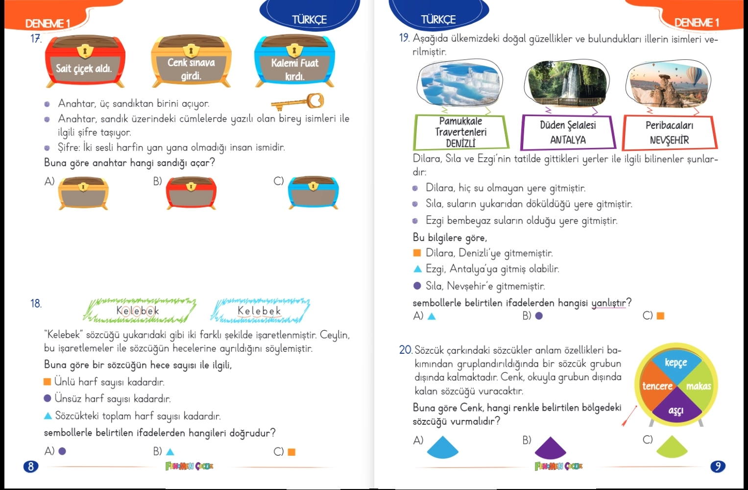 Fenomen Çocuk 2 Paket Deneme 2. Sınıf