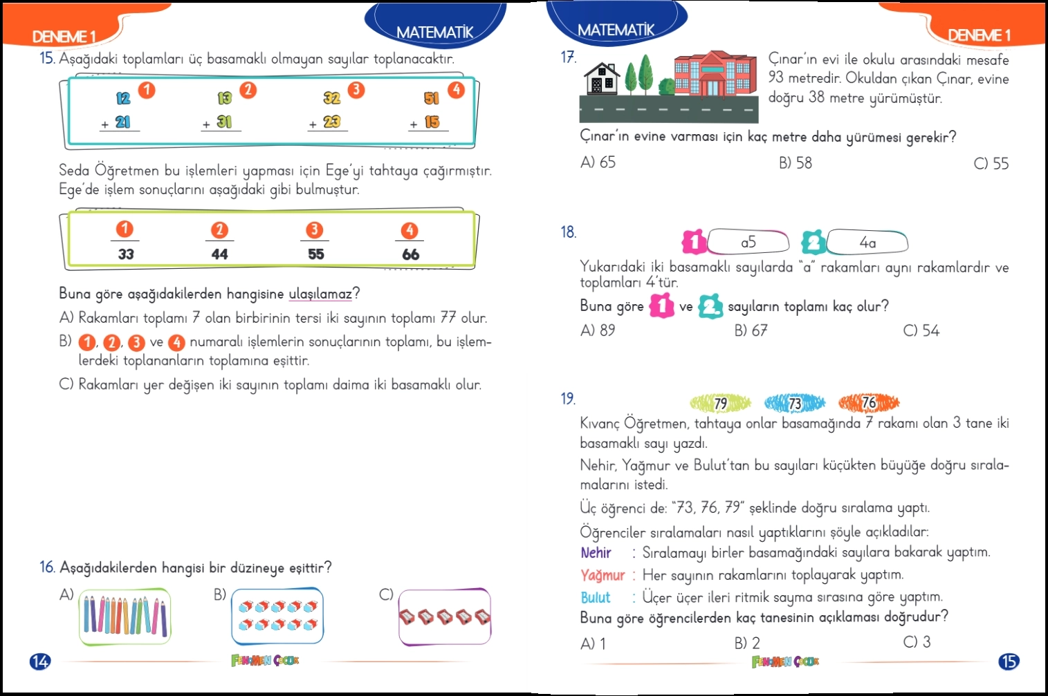 Fenomen Çocuk 2 Paket Deneme 2. Sınıf