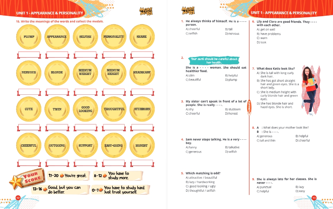 7. Sınıf More & More Wordpower ( Kelime Bankası )