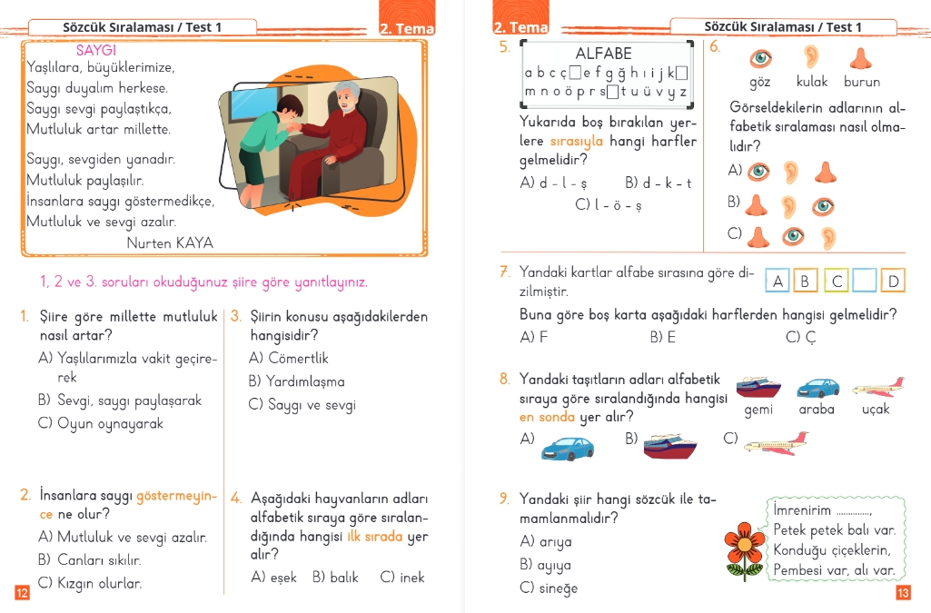 Fenomen Çocuk 1. Sınıf Tüm Dersler Soru Bankası