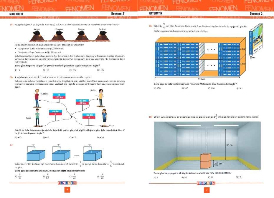 FENOMEN 7 MATEMATİK DENEMELER (10 DENEME)