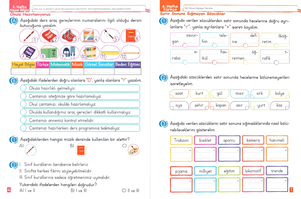Fenomen Çocuk 2.Sınıf Haftalık Ödev Fasikülleri