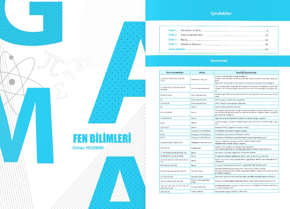 FENOMEN 8 KAMP KİTABI 1.DÖNEM TÜM DERSLER SORU BANKASI