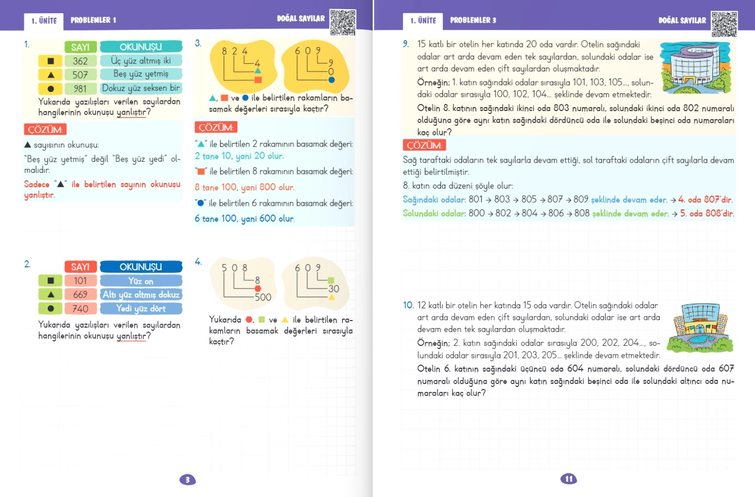Fenomen Çocuk 3. Sınıf Problemler 3.Sınıf Matematik