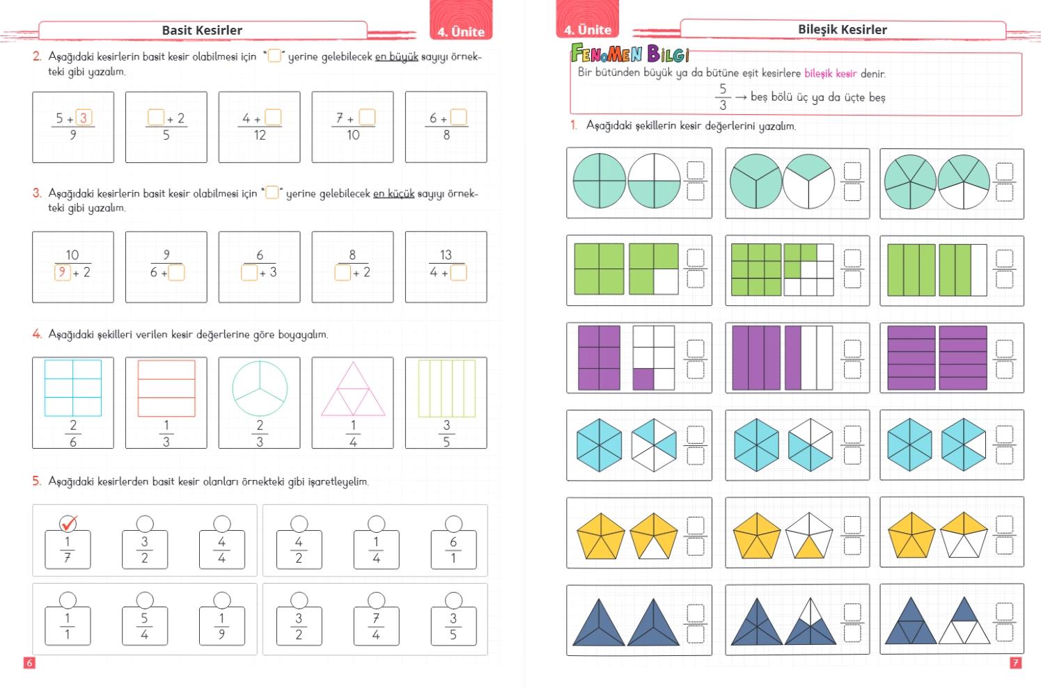 Fenomen Çocuk 4.Sınıf Matematik Kitap Seti (2Kitap)