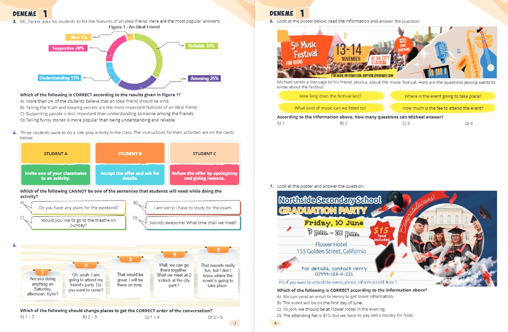 8.SINIF MORE & MORE PRACTICE BOOK & REVISION TESTS & DICTIONARY (3 KİTAP)