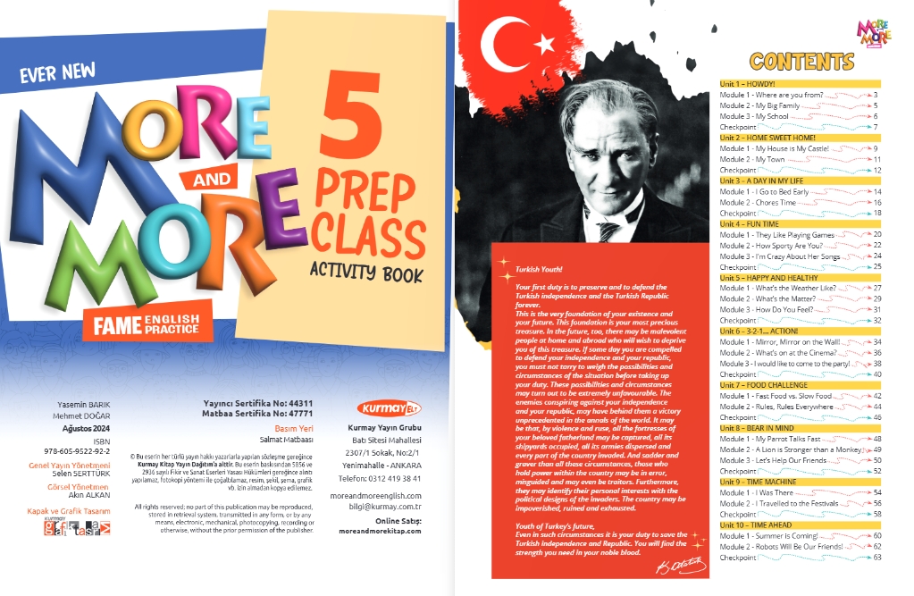 5.SINIF MORE & MORE PREP CLASS COURSE BOOK & ACTIVITY BOOK (2 KİTAP) 