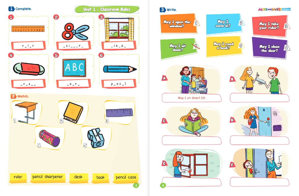 MORE & MORE İLKOKUL 4.SINIF PRACTICE BOOK & WORKBOOK & READERS & CRAFT BOOK  (4 KİTAP)