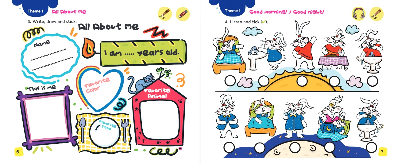 MORE & MORE TIME FOR RABY PRESCHOOL (B) STUDENT’S & ACTIVITY BOOK (2’Lİ SET)  5-6 YAŞ