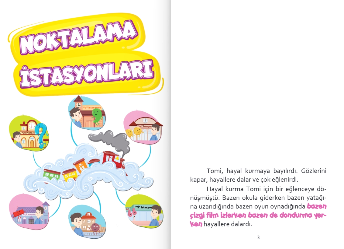 3.SINIF OKUMA KİTABI NOKTALAMA İSTASYONLARI