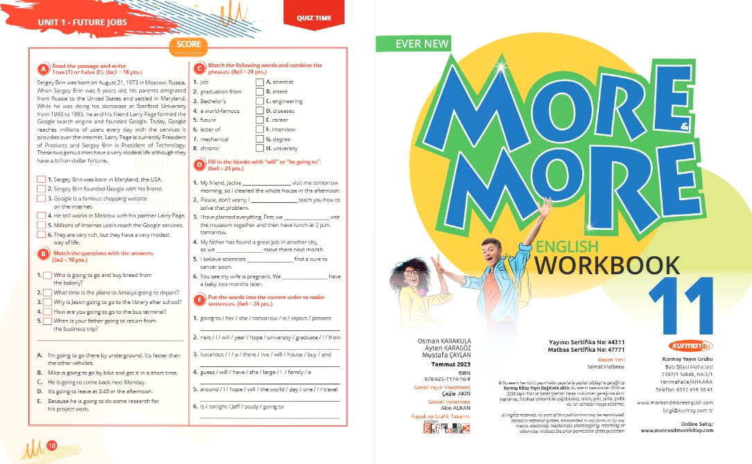 LİSE 11.SINIF MORE & MORE STUDENTS BOOK & WORKBOOK (2 KİTAP)