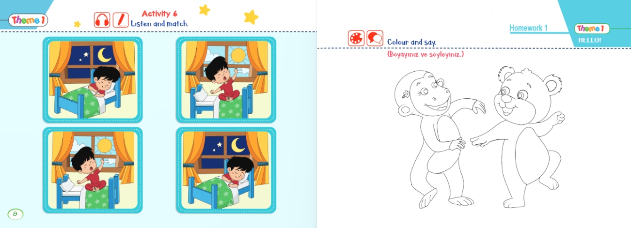 MORE & MORE STARDUST LEVEL 2 STUDENT’S & ACTIVITY BOOK & WORKSHEETS (3’LÜ SET) 4-5 YAŞ