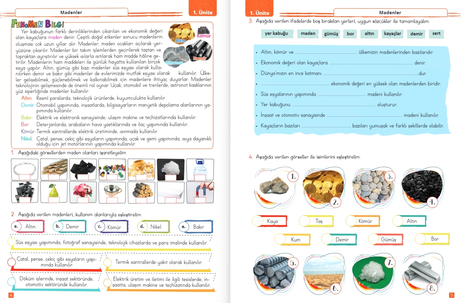 Fenomen Çocuk 4 Fen Bilimleri 4.Sınıf