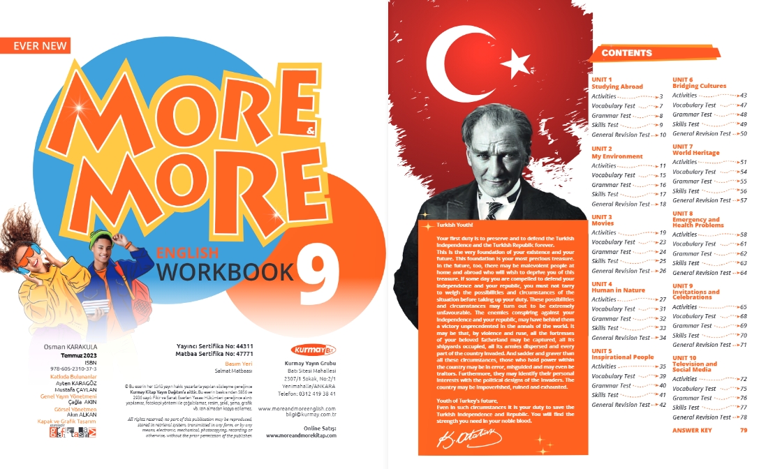 LİSE 9.SINIF MORE & MORE STUDENT’S BOOK & WORKBOOK & SKILLS BOOK (3 KİTAP)