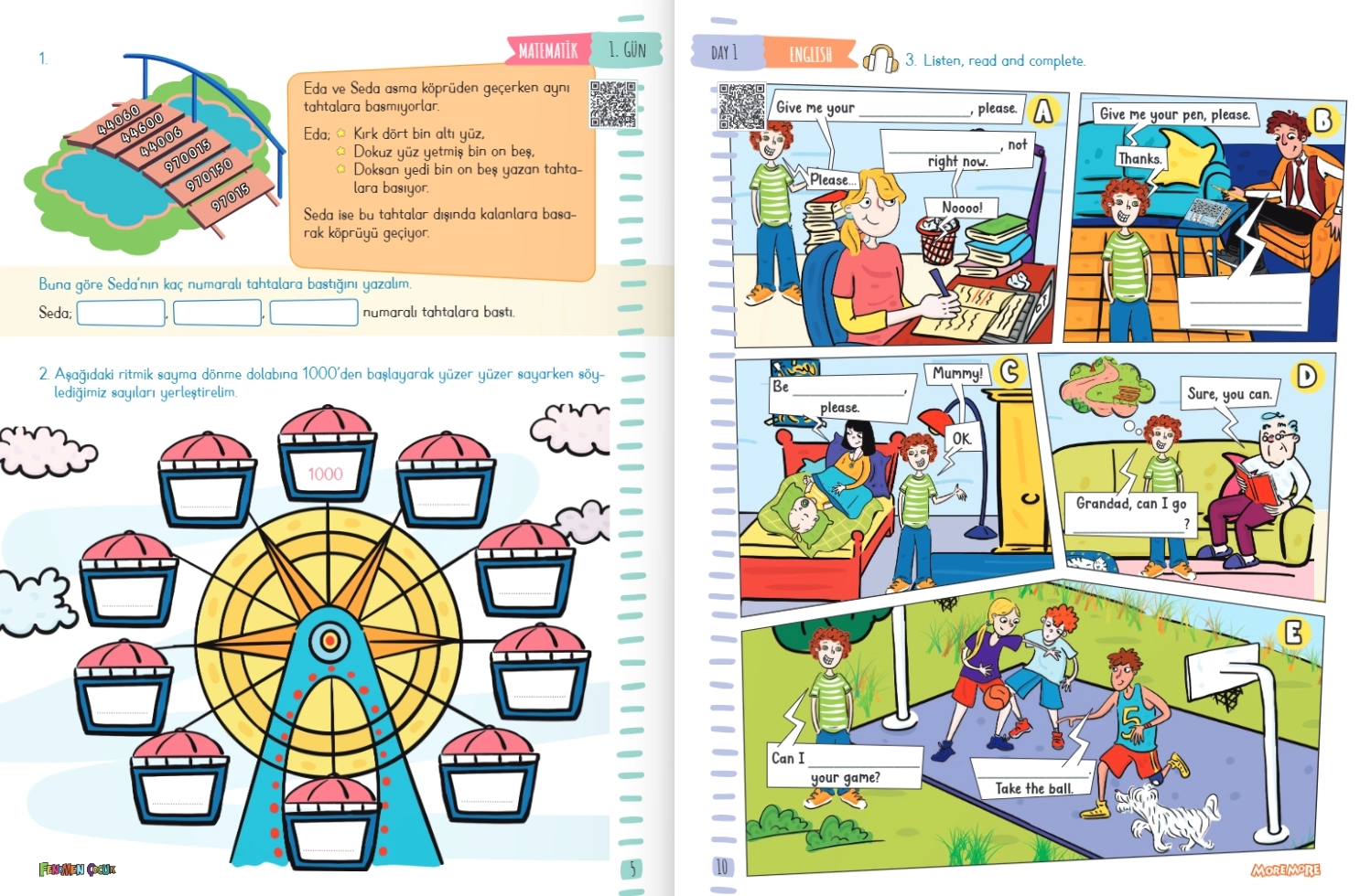 Fenomen Çocuk More&More 4. Sınıf Yarıyıl Tatil Kitabı