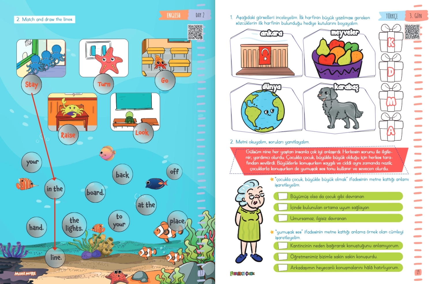 Fenomen Çocuk More&More 4. Sınıf Yarıyıl Tatil Kitabı