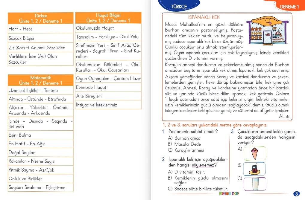 Fenomen Çocuk 1.Sınıf Süreç İzleme Fasikülleri