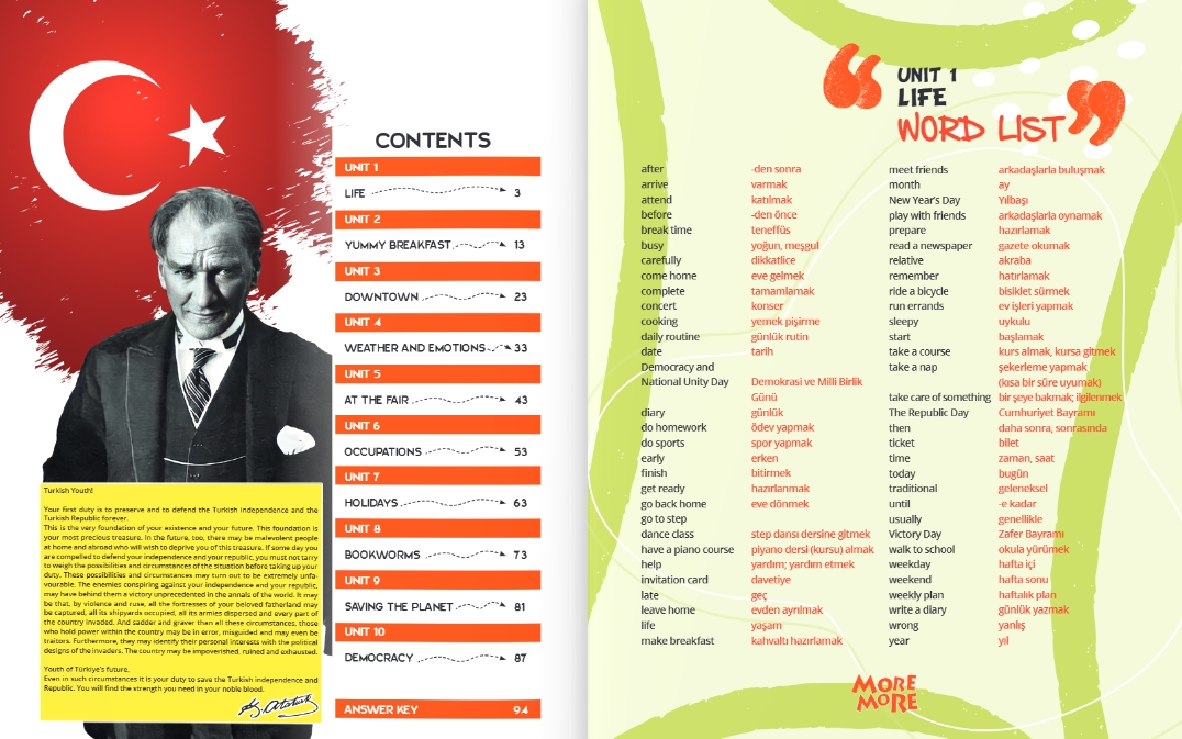 6. Sınıf More & More Wordpower ( Kelime Bankası )