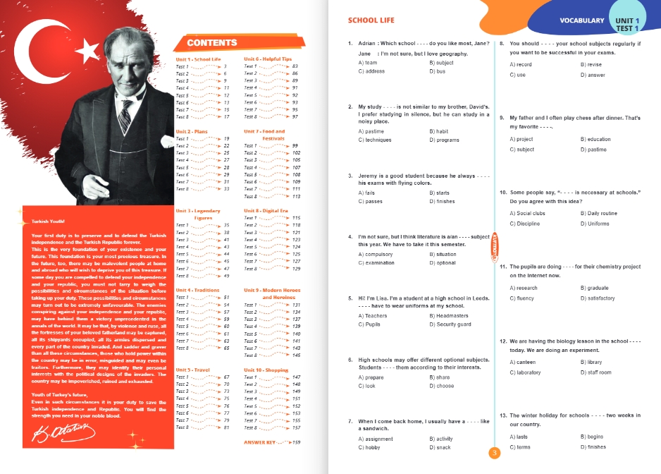 LİSE 10.SINIF MORE & MORE SANTRA TEST BOOK