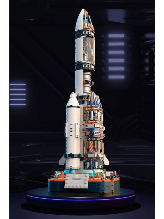 Jaki JK8501 Space Serisi Uzay Roketi Blok Seti - Vagonlife Uzay Serisi