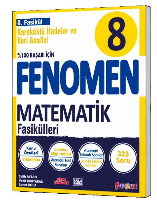FENOMEN 8 MATEMATİK 3.FASİKÜL (KAREKÖKLÜ İFADELER VE VERİ ANALİZİ)