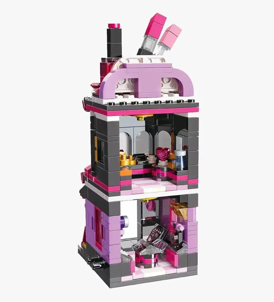 Vagonlife Keeppley City Corner Trendy Cosmetics Store Kozmetik Mağazası Hediyelik Dekorasyon Yapı Blokları Oyuncak Seti KP0103