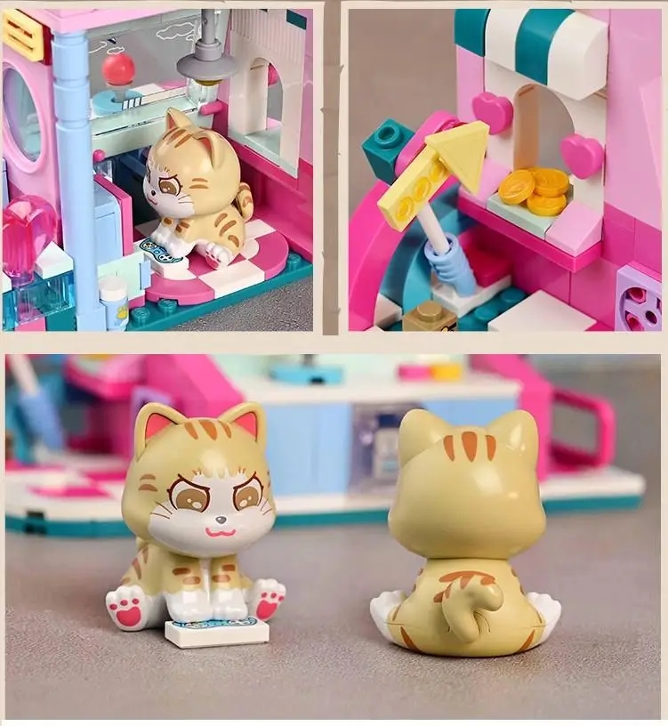 Vagonlife Keeppley City Corner Orange Cat Game Room Kedi Oyun Evi Mağazası K28019