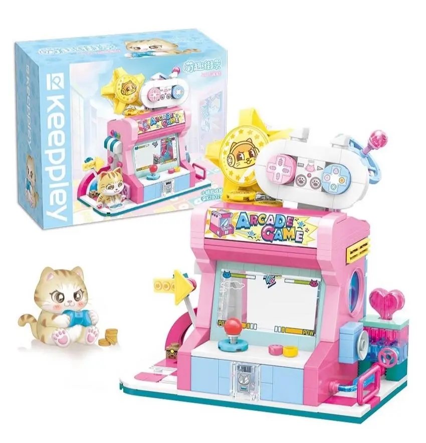 Vagonlife Keeppley City Corner Orange Cat Game Room Kedi Oyun Evi Mağazası K28019