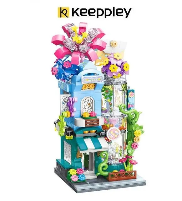 Vagonlife Keeppley City Corner Flower House Çiçek Evi Yapı Blokları Oyuncak Seti K28016