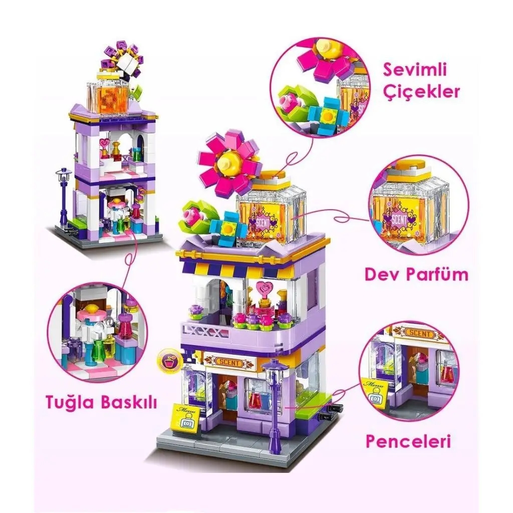 Vagonlife Keeppley City Corner Fragrance Store Parfüm Mağazası Yapı Blokları Oyuncak Seti K28003