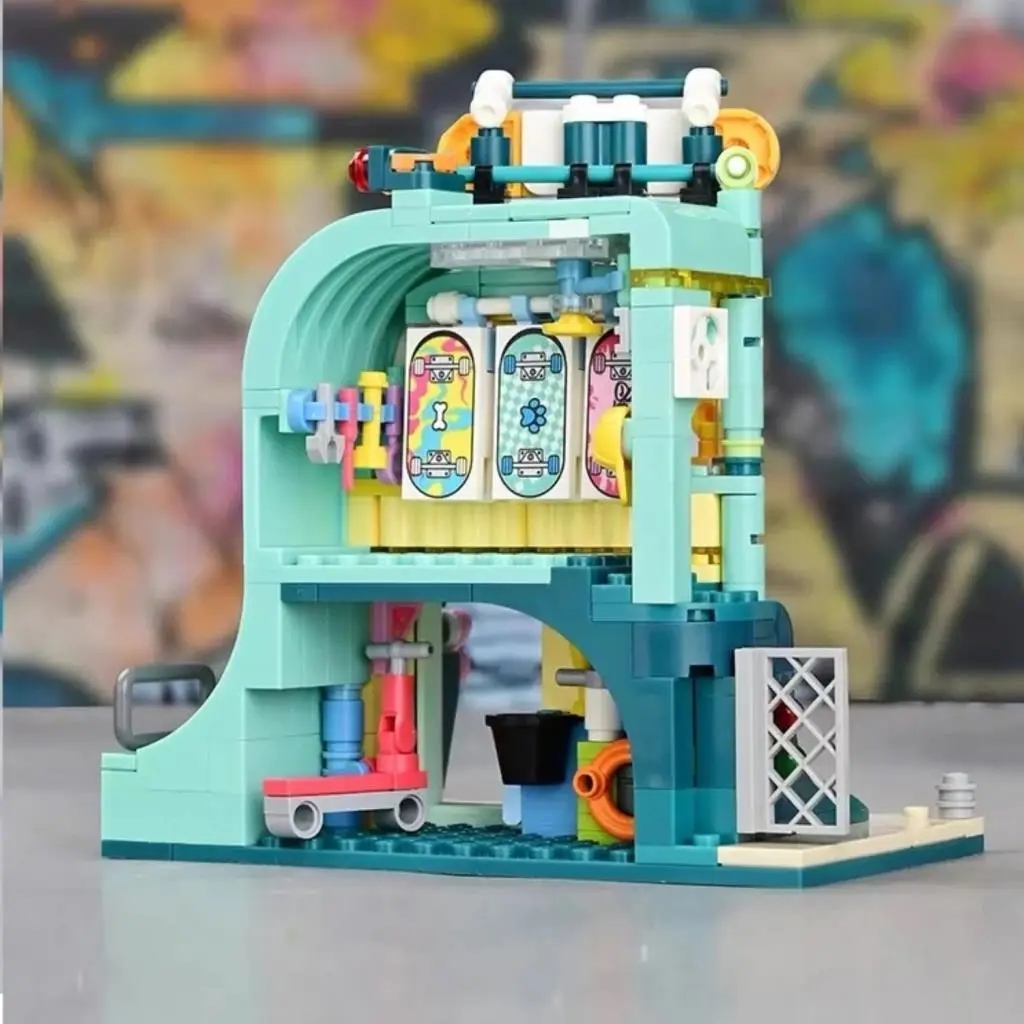 Vagonlife Keeppley Lovely Street Husky Skate Shop Kaykay Dükkanı Yapı Blokları Oyuncak Seti K28009