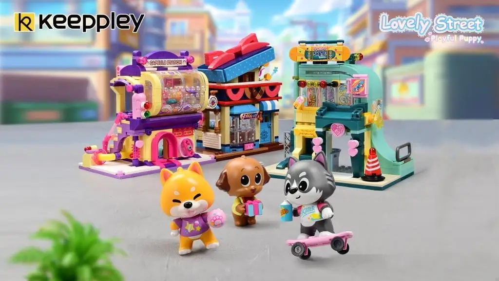 Vagonlife Keeppley Lovely Street Husky Skate Shop Kaykay Dükkanı Yapı Blokları Oyuncak Seti K28009