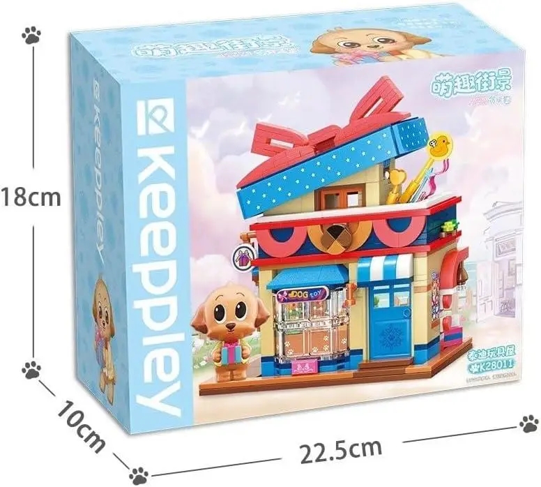 Vagonlife Keeppley Lovely Street Poodle Toy Store Poodle Oyuncak Dükkanı Yapı Blokları Oyuncak Seti K28011