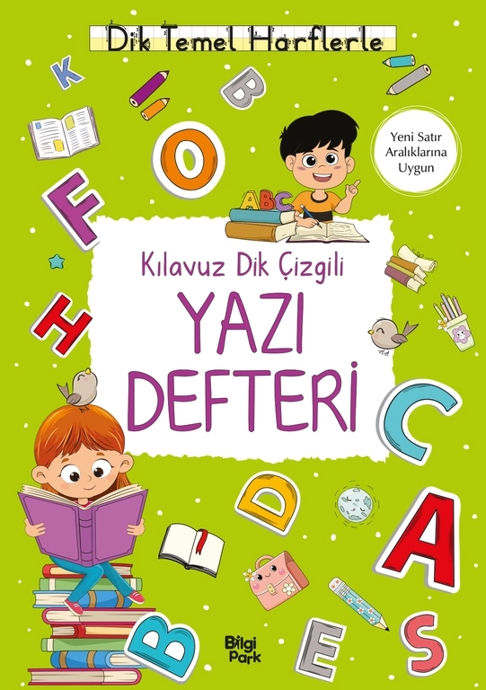 Kılavuz Dik Çizgili Yazı Defteri Büyük Boy