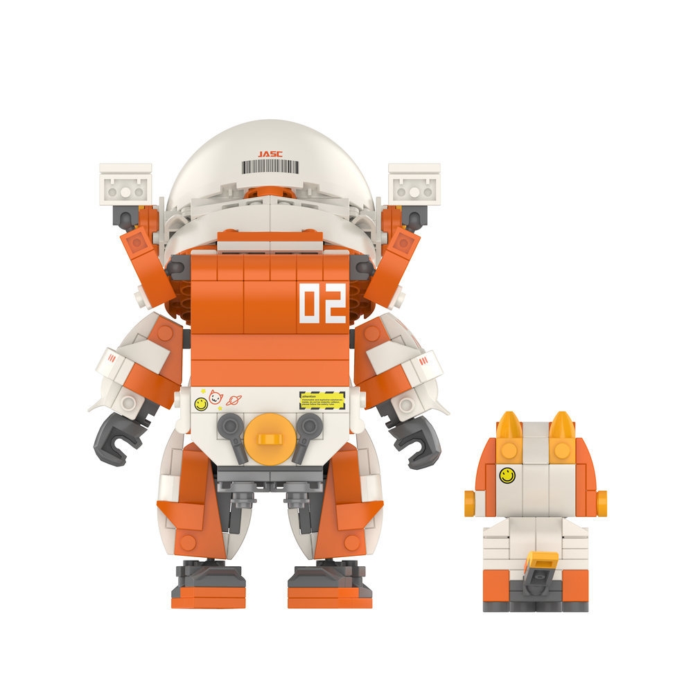Vagonlife Jaki Astronaot Team X-pet  Astronot ve Evcil Hayvanı Yapı Blok Seti JK9108 Uzay Serisi