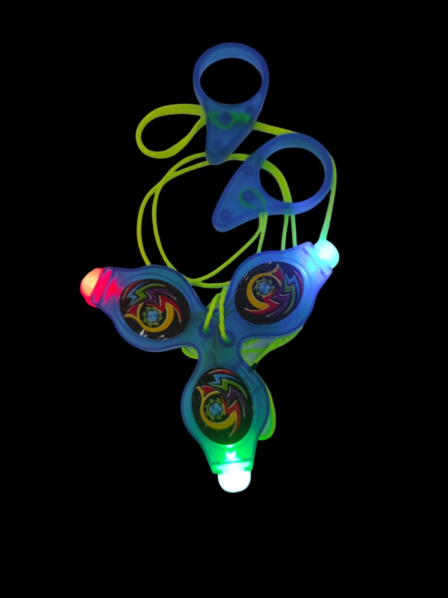 Renkli LED Işıklı Fırfır Yeni Nesil Işıklı Oyuncak  Pull It To Top Spining