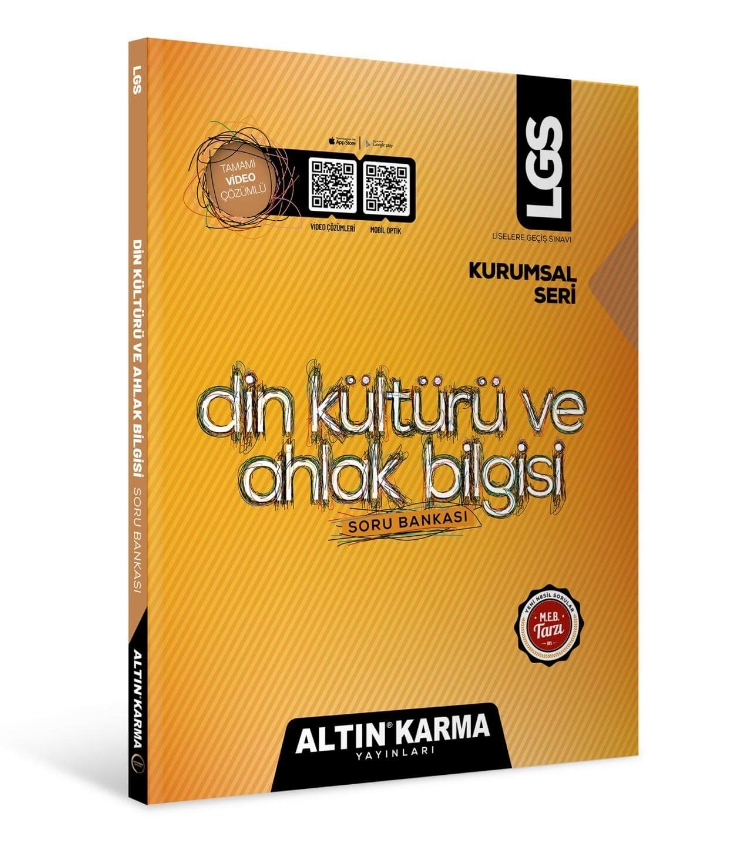 Altınkarma Yayınları Kurumsal LGS 8.Sınıf Din Kültürü ve Ahlak Bilgisi Soru Bankası