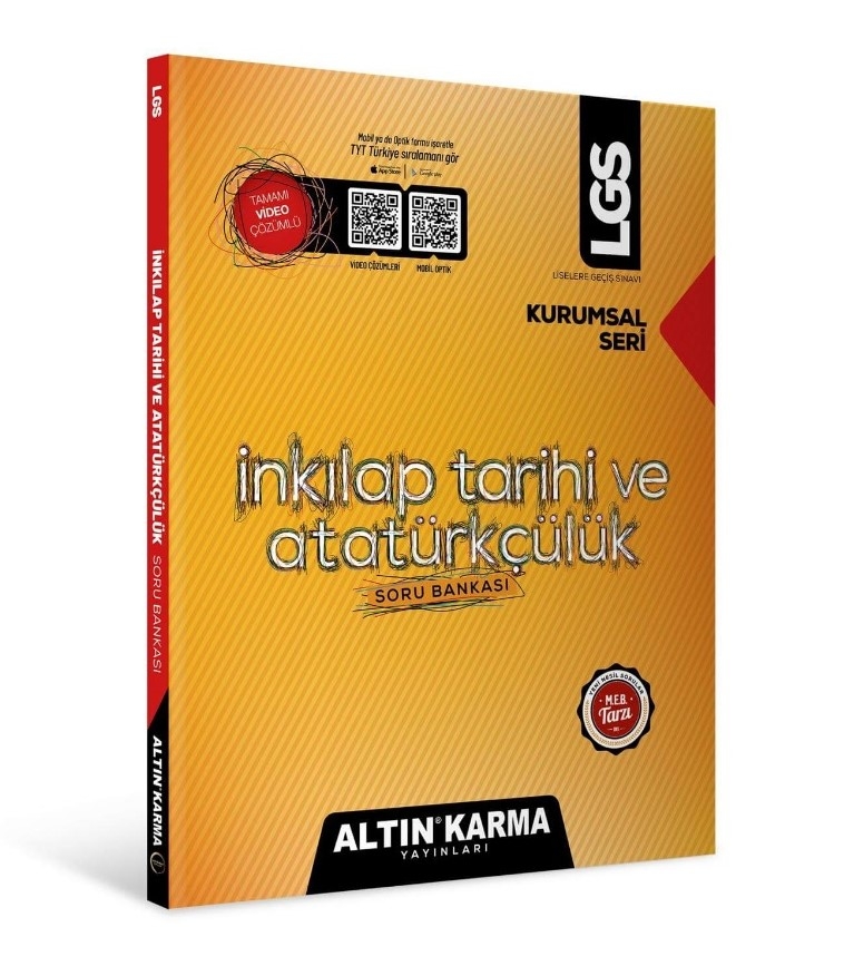 Altınkarma Yayınları Kurumsal LGS 8.Sınıf T.C. İnkilap Tarihi ve Atatürkçülük Soru Bankası